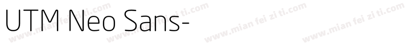 UTM Neo Sans字体转换